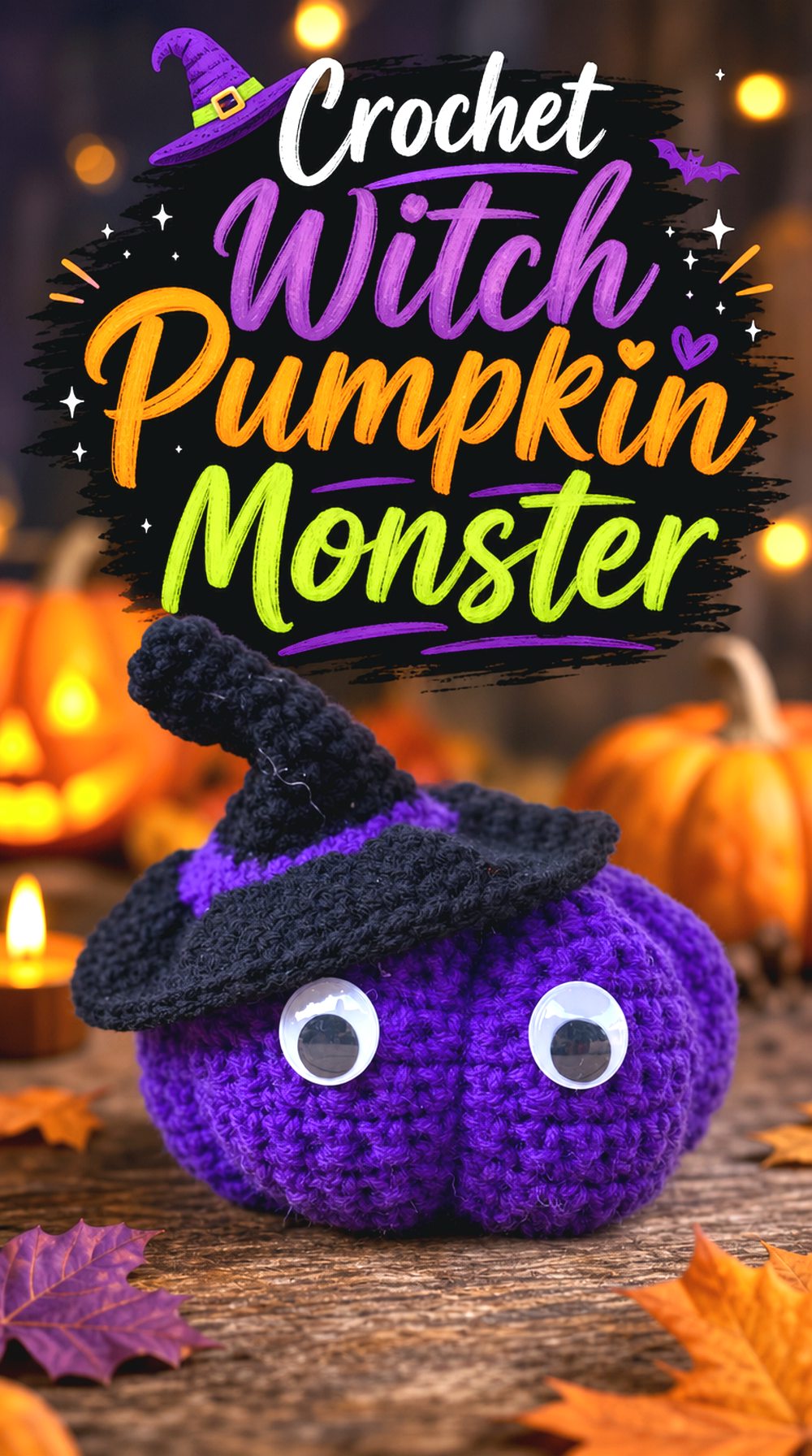Crochet Witch Pumpkin Monster
