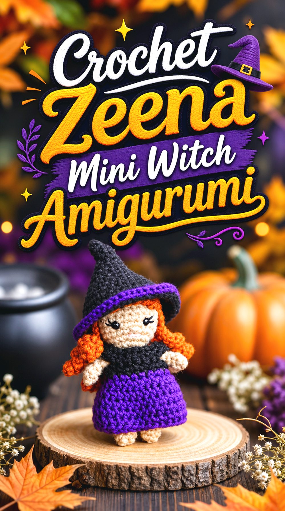 Crochet Zeena Mini Witch Amigurumi