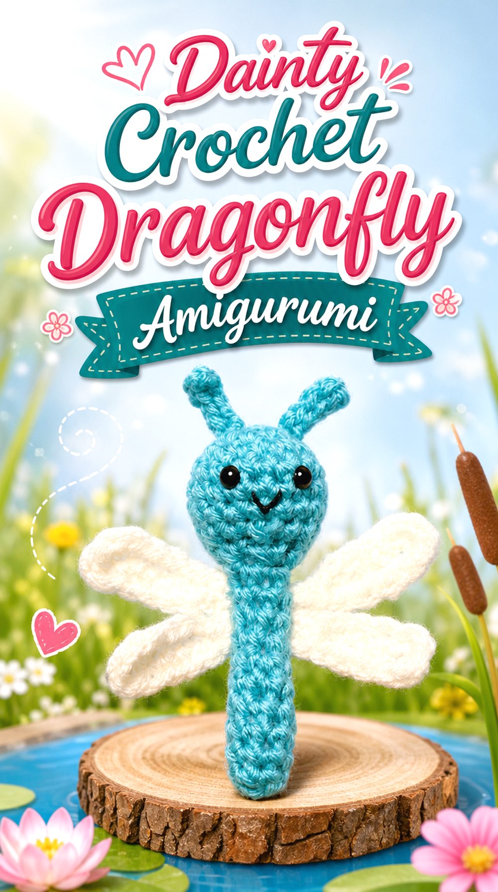 Dainty Crochet Dragonfly Amigurumi