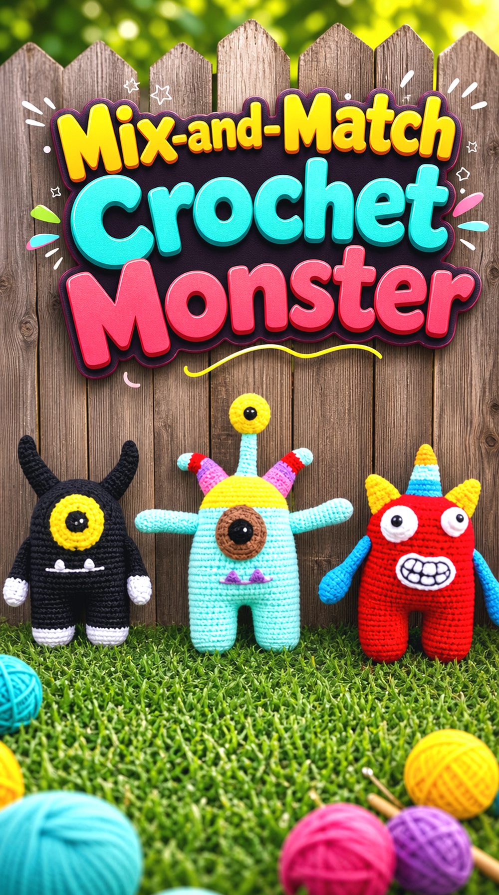 Mix and Match Crochet Monster