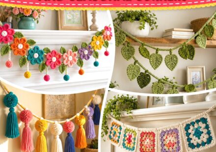 Crochet Decorative Garland Ideas for Home Displays, Mantels, and Seasonal Corners