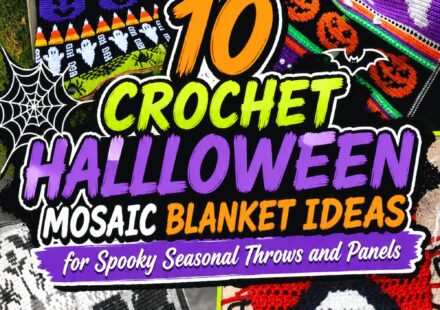 Crochet Halloween Mosaic Blanket Ideas for Spooky Seasonal Throws and Panels