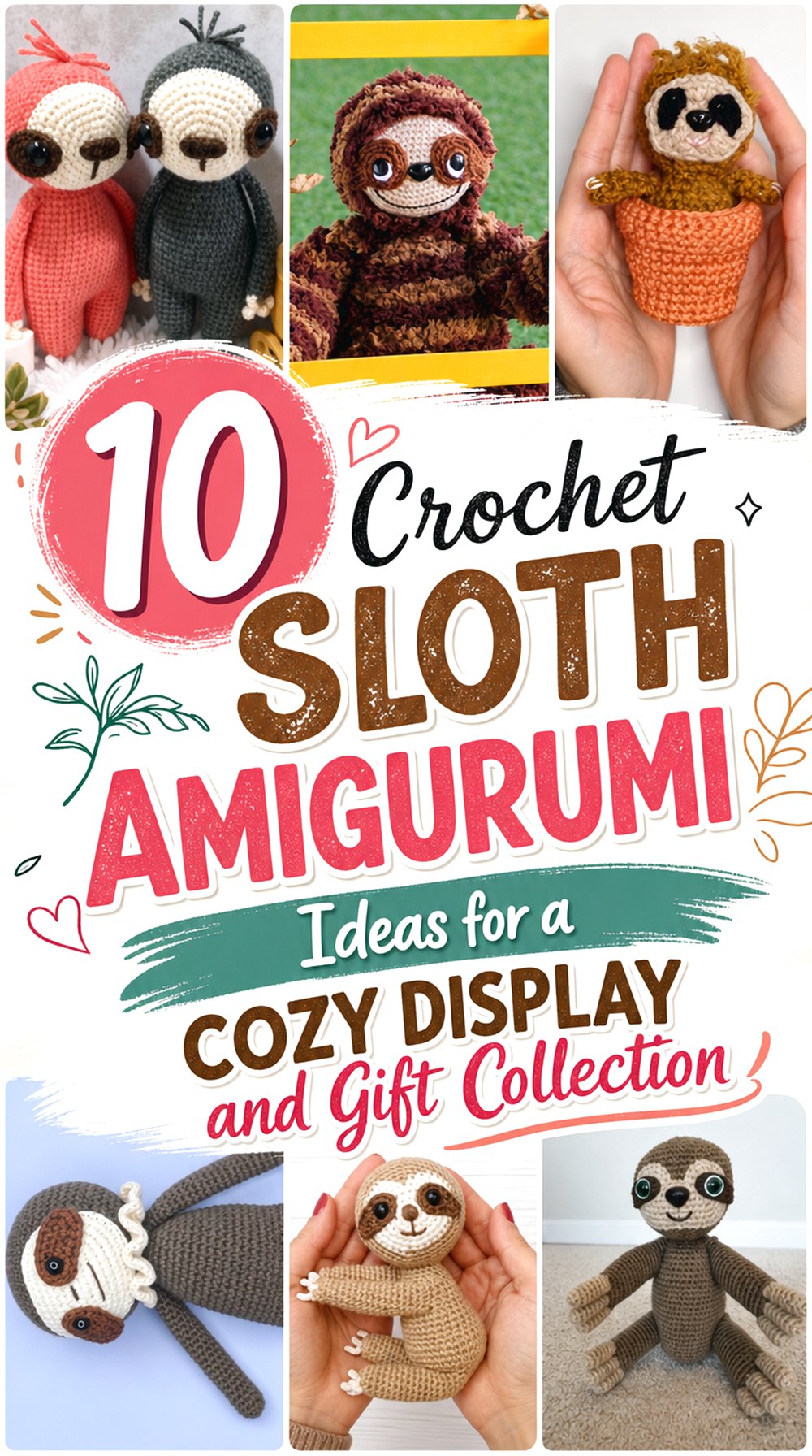 Crochet Sloth Amigurumi Ideas for a Cozy Display and Gift Collection