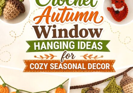 Crochet Autumn Window Hanging Ideas for Cozy Seasonal Decor