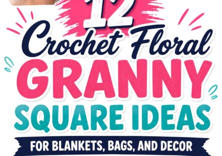 Crochet Floral Granny Square Ideas for Blankets, Bags, and Decor