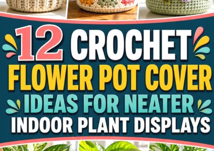 Crochet Flower Pot Cover Ideas for Neater Indoor Plant Displays