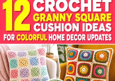 Crochet Granny Square Cushion Ideas for Colorful Home Decor Updates