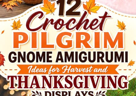 Crochet Pilgrim Gnome Amigurumi Ideas for Harvest and Thanksgiving Displays
