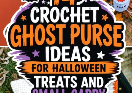 Crochet Ghost Purse Ideas for Halloween Treats and Small Carry