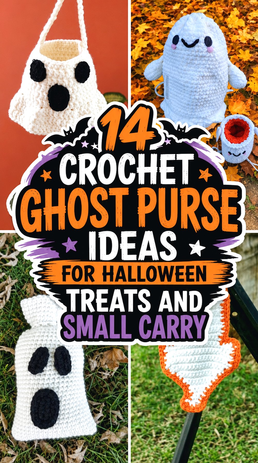 Crochet Ghost Purse Ideas for Halloween Treats and Small Carry