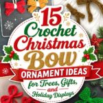 Crochet Christmas Bow Ornament Ideas for Trees, Gifts, and Holiday Displays