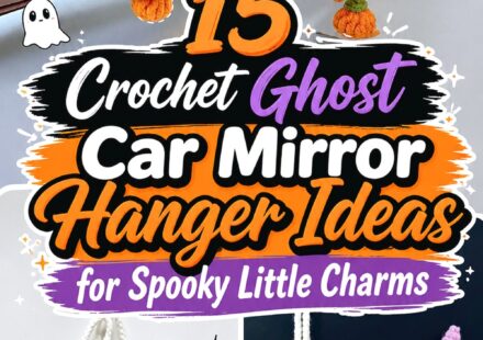 Crochet Ghost Car Mirror Hanger Ideas for Spooky Little Charms