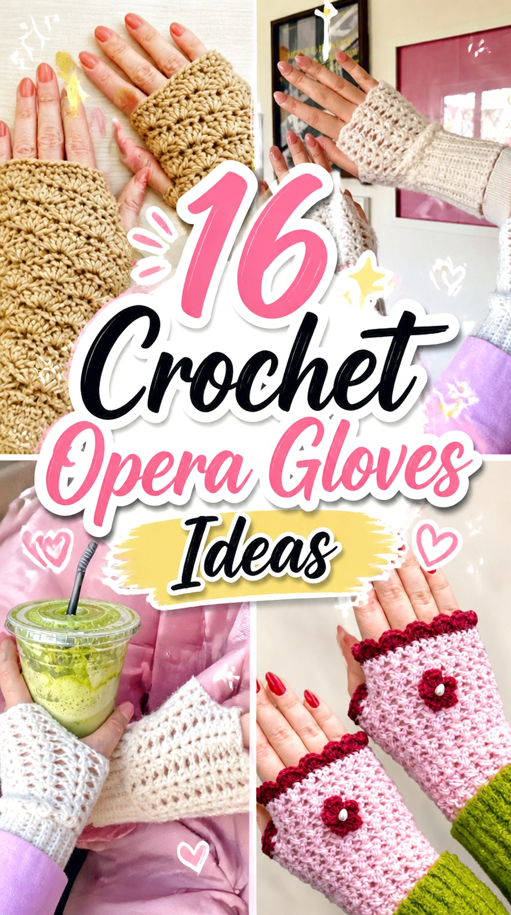 Crochet Opera Gloves Ideas