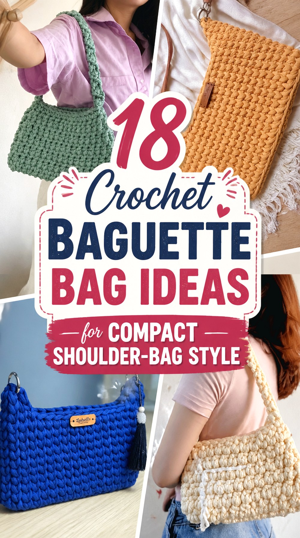 Crochet Baguette Bag Ideas for Compact Shoulder Bag Style