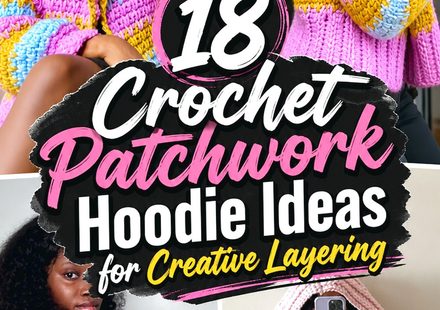 Crochet Patchwork Hoodie Ideas for Creative Layering