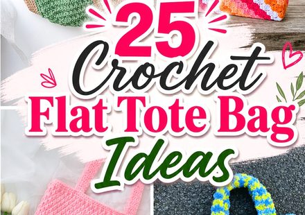 Crochet Flat Tote Bag Ideas