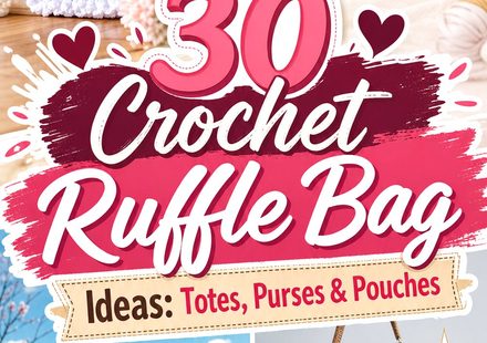 Crochet Ruffle Bag Ideas Totes, Purses & Pouches
