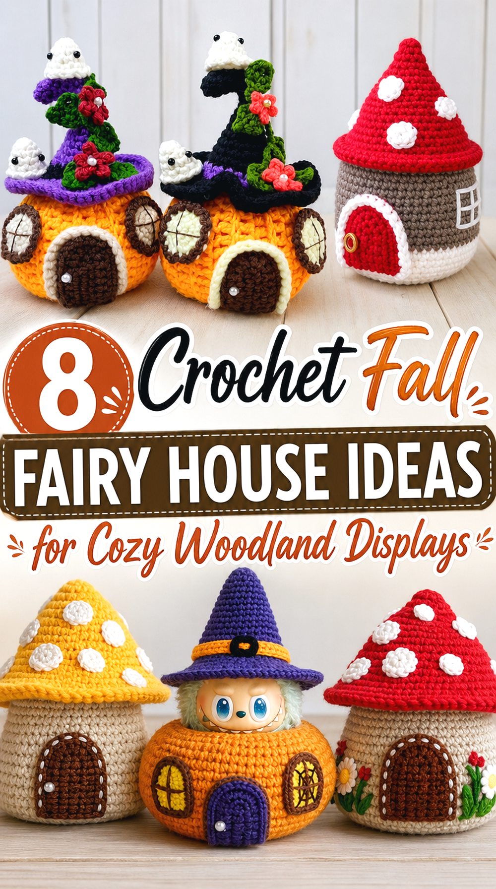 Crochet Fall Fairy House Ideas for Cozy Woodland Displays