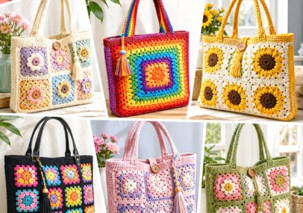 Crochet Granny Square Tote Bag Ideas for Everyday Carry and Colorful Style