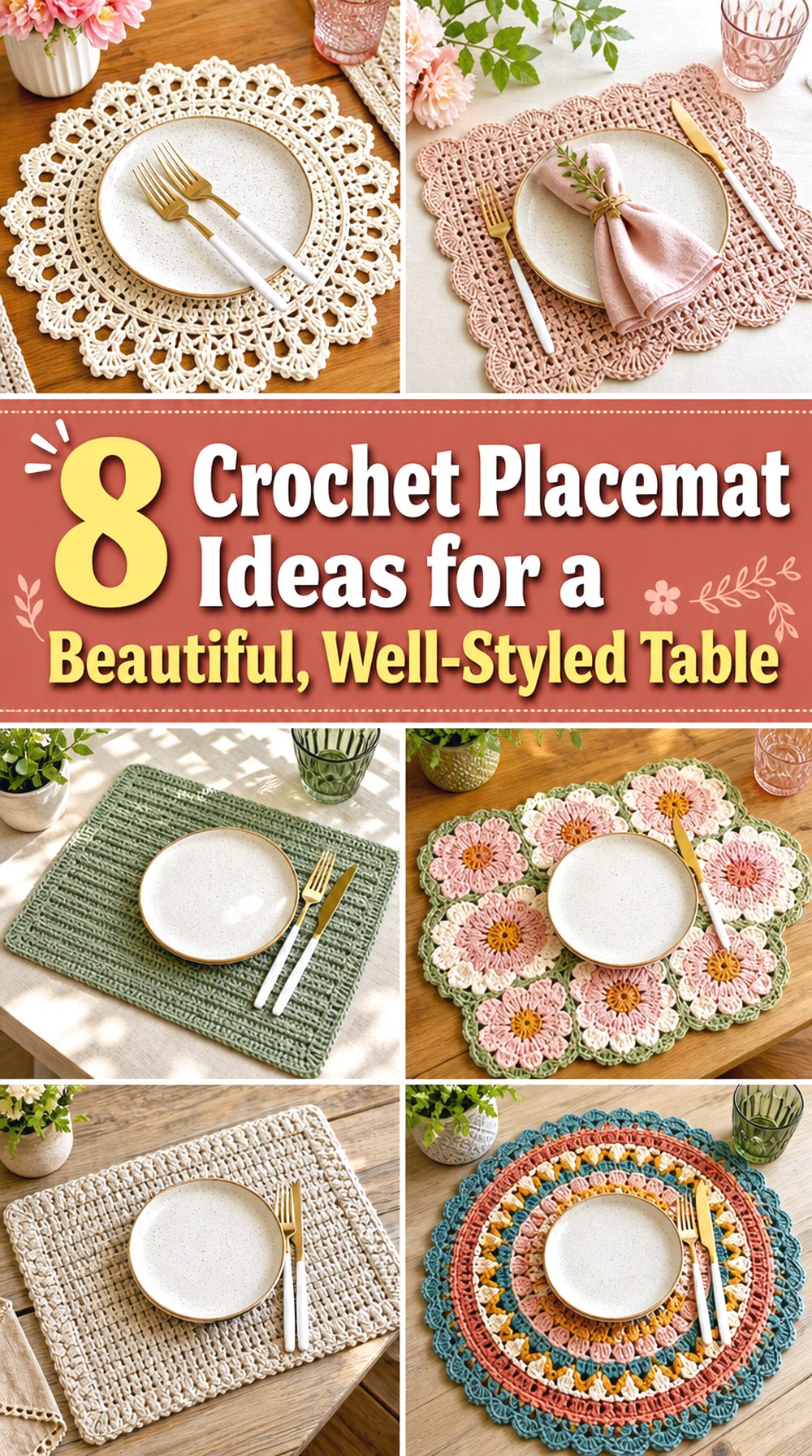 Crochet Placemat Ideas for a Beautiful, Well Styled Table