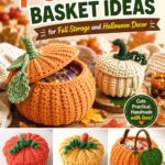 Crochet Pumpkin Basket Ideas for Fall Storage and Halloween Decor