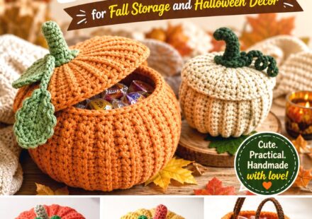Crochet Pumpkin Basket Ideas for Fall Storage and Halloween Decor