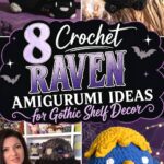Crochet Raven Amigurumi Ideas for Gothic Shelf Decor