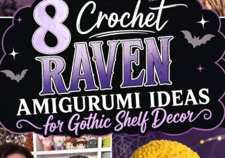 Crochet Raven Amigurumi Ideas for Gothic Shelf Decor