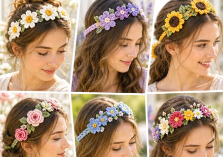 Crochet Wildflower Headband Ideas for Fresh Floral Hair Accessories
