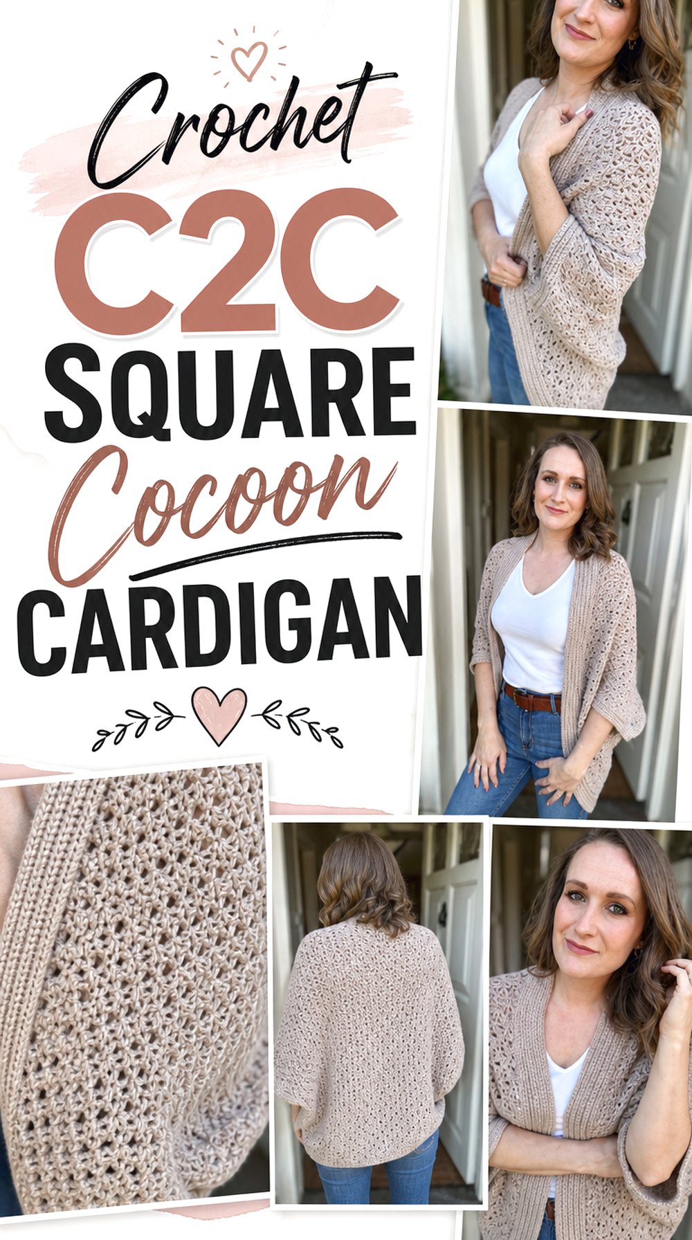 Crochet CC Square Cocoon Cardigan