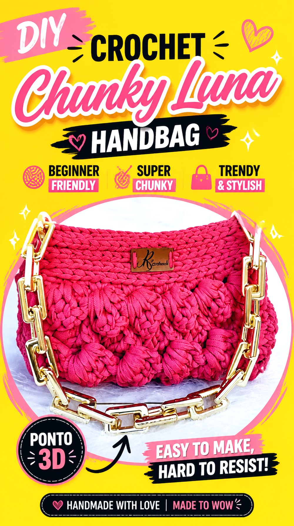 Crochet Chunky Luna Handbag