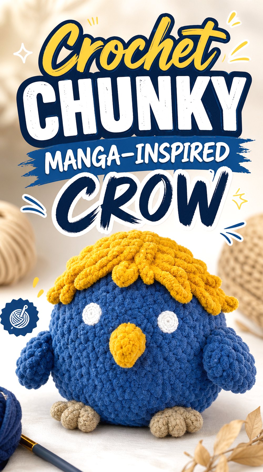 Crochet Chunky Manga Inspired Crow