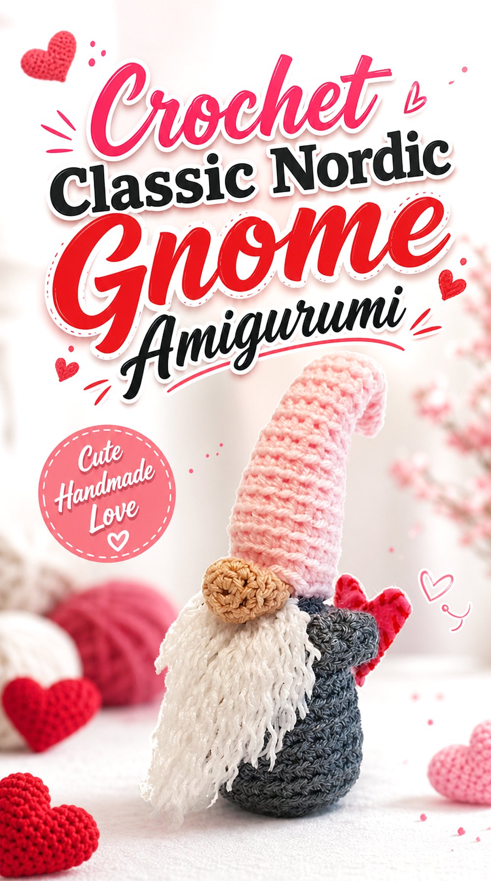 Crochet Classic Nordic Gnome Amigurumi