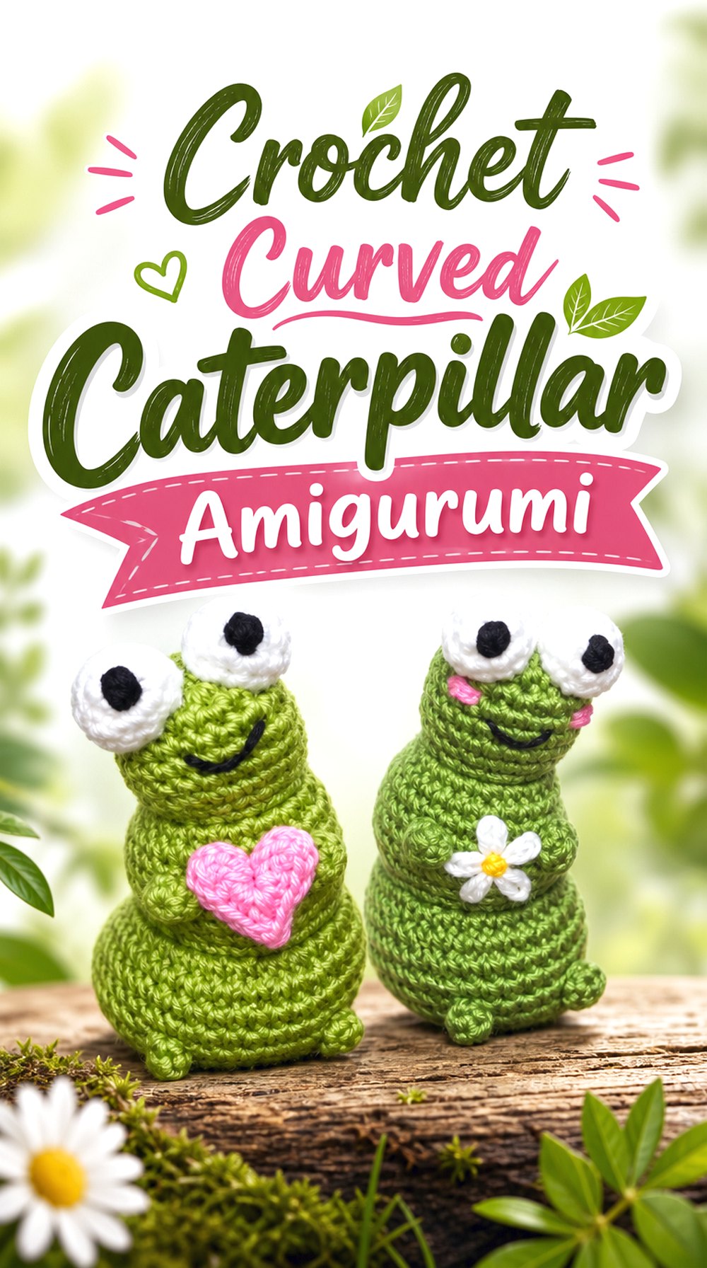 Crochet Curved Caterpillar Amigurumi