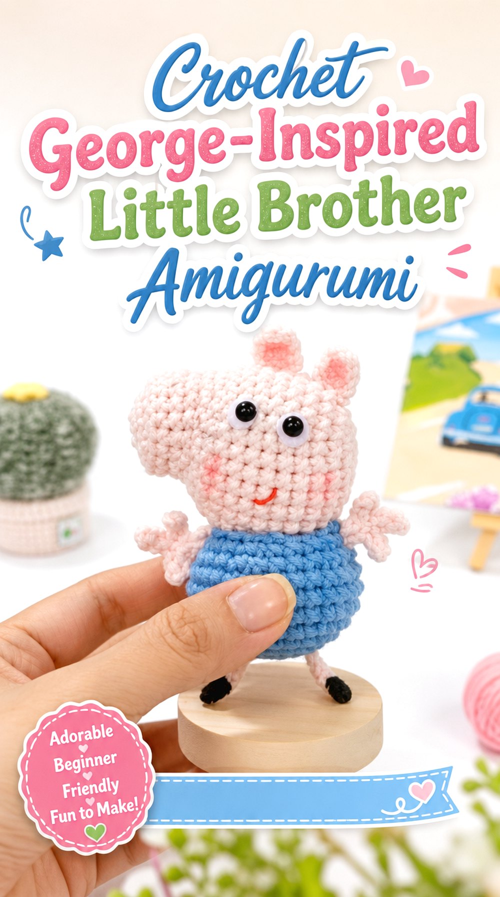 Crochet George Inspired Little Brother Amigurumi