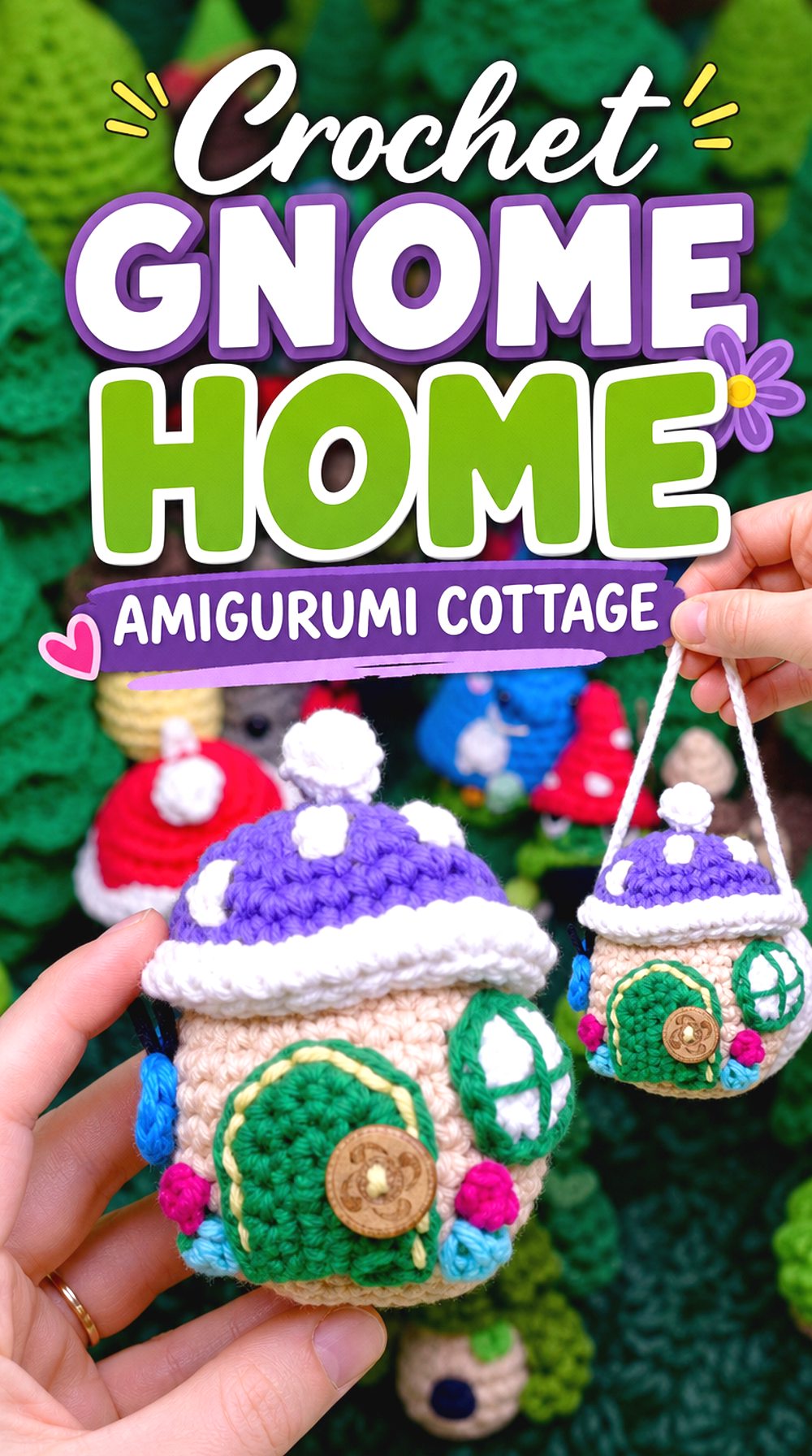 Crochet Gnome Home Amigurumi Cottage