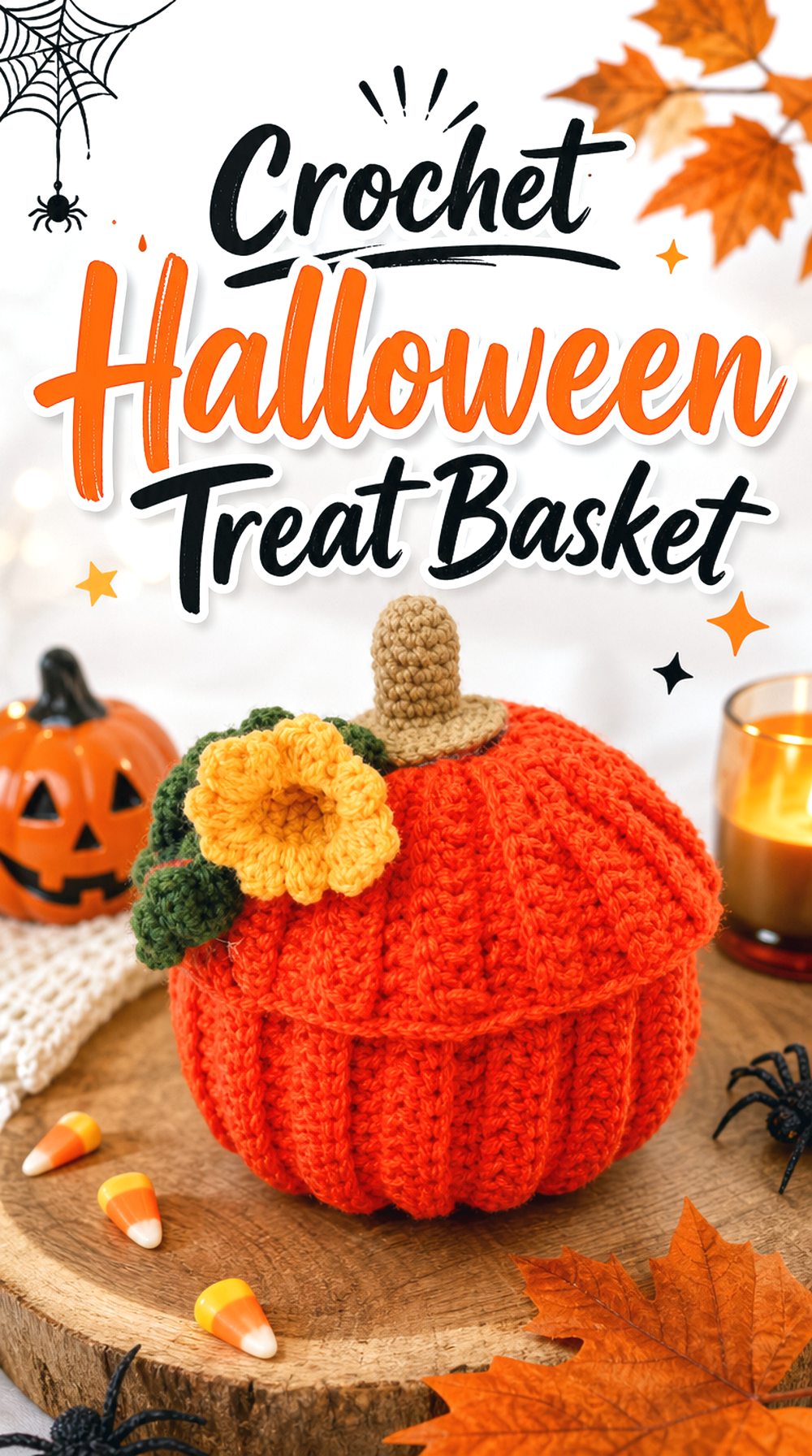 Crochet Halloween Treat Basket