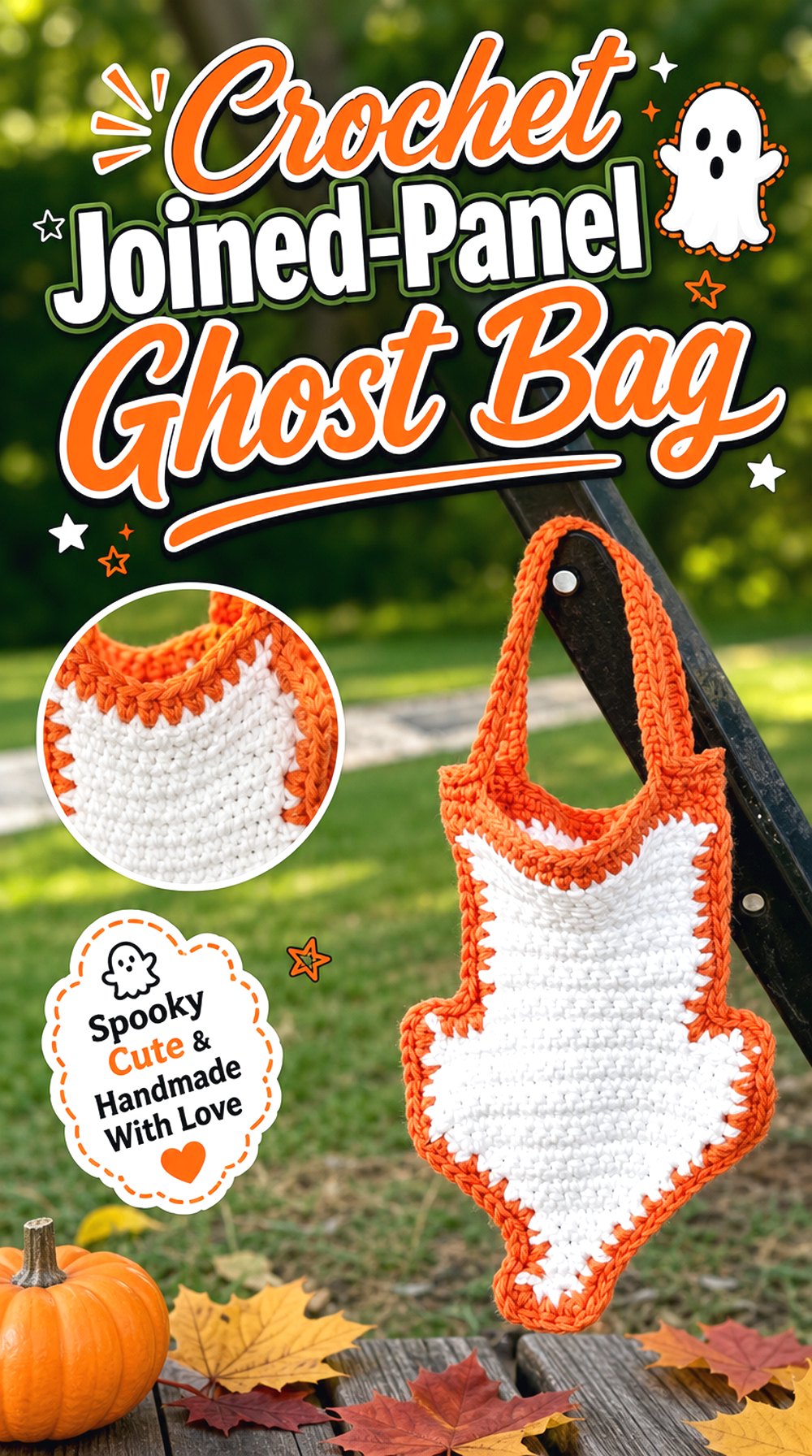 Crochet Joined Panel Ghost Bag