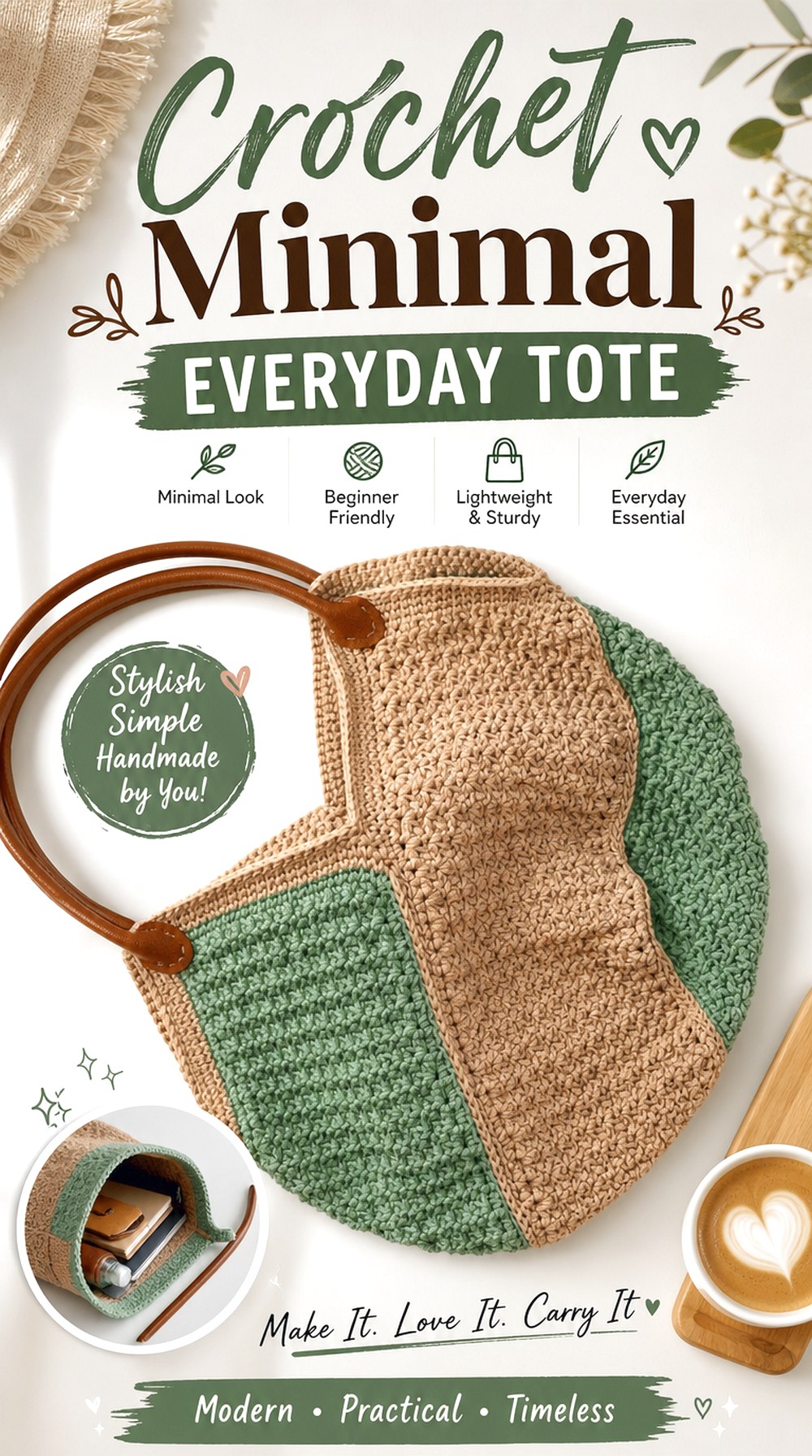 Crochet Minimal Everyday Tote