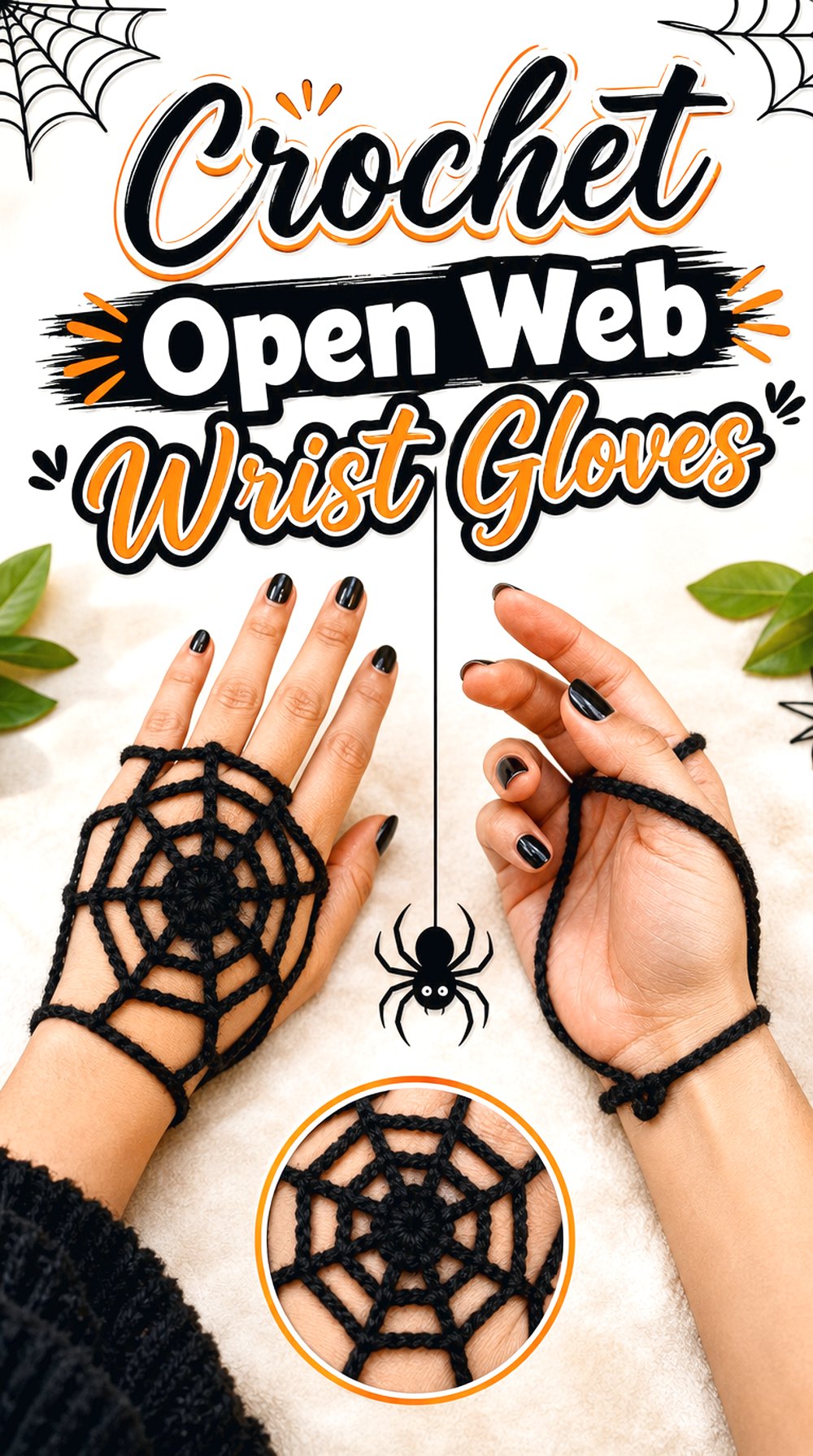 Crochet Open Web Wrist Gloves