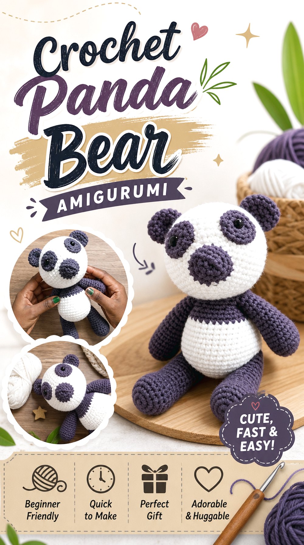 Crochet Panda Bear Amigurumi