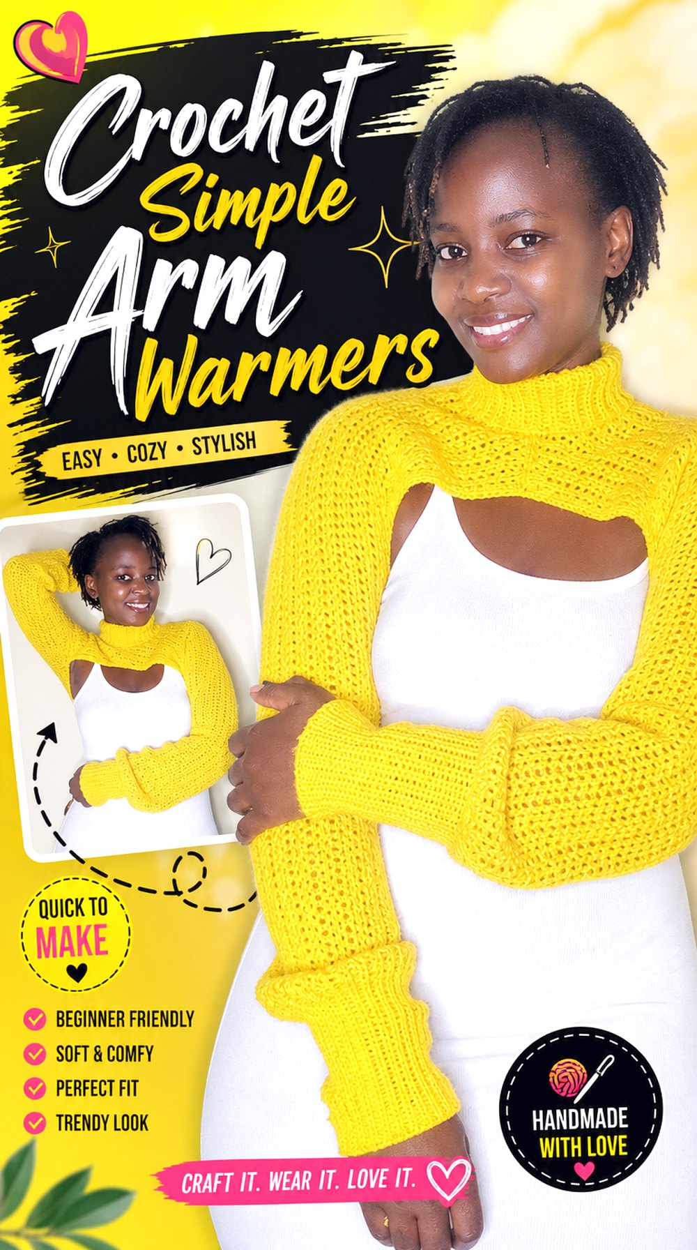 Crochet Simple Arm Warmers