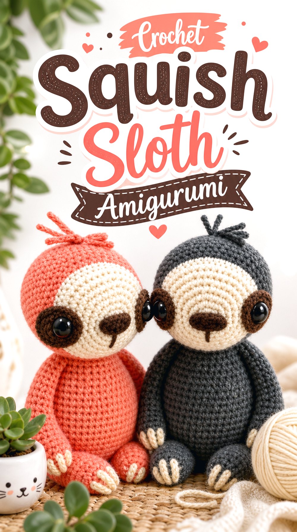 Crochet Squish Sloth Amigurumi