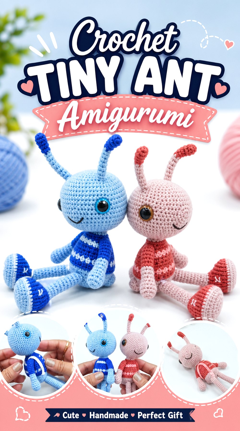 Crochet Tiny Ant Amigurumi