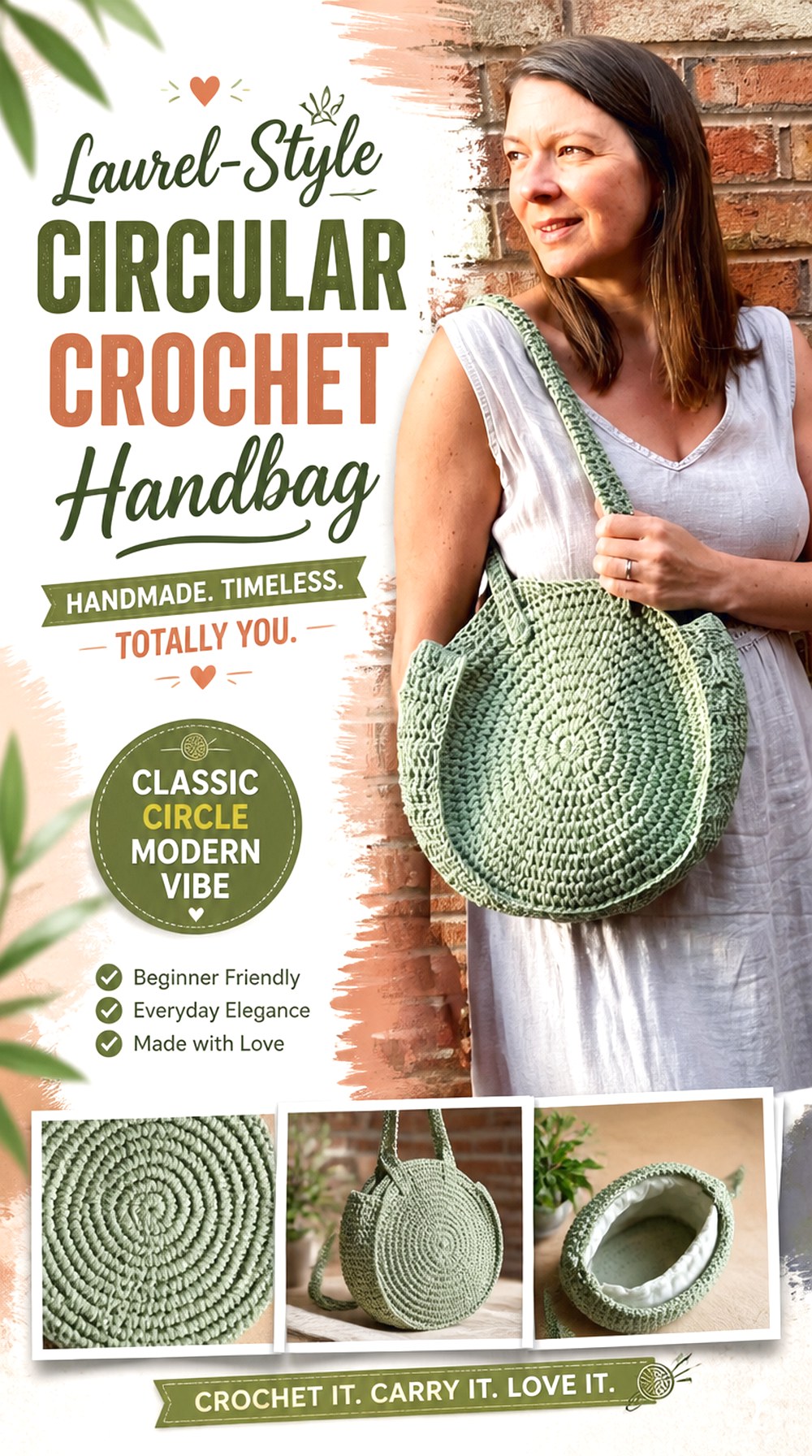 Laurel Style Circular Crochet Handbag