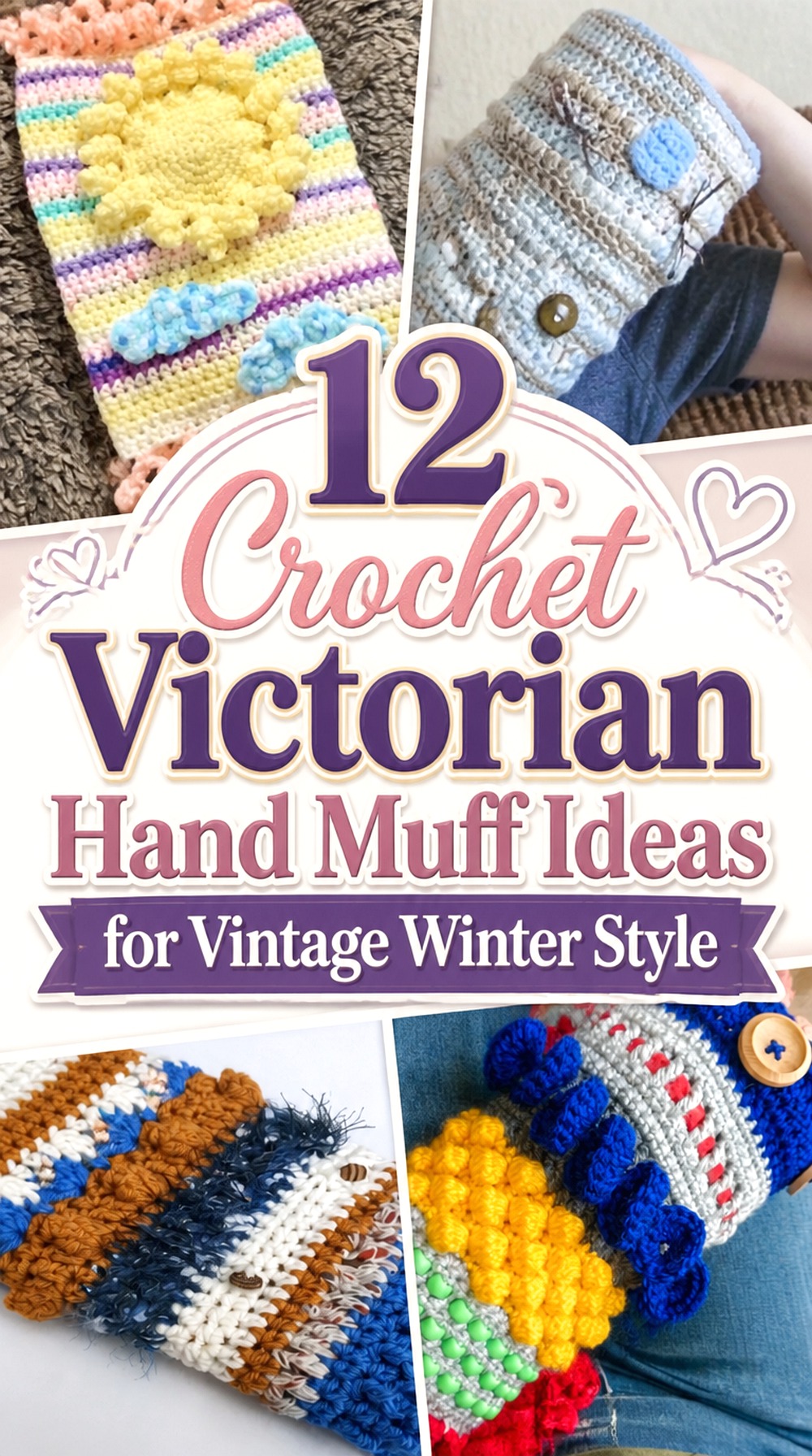 Crochet Victorian Hand Muff Ideas for Vintage Winter Style