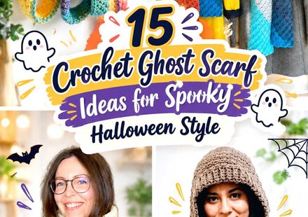 Crochet Ghost Scarf Ideas for Spooky Halloween Style