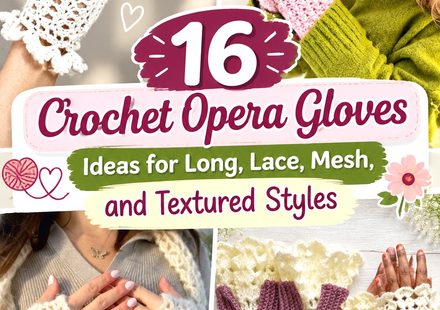 Crochet Opera Gloves Ideas for Long, Lace, Mesh, and Textured Styles