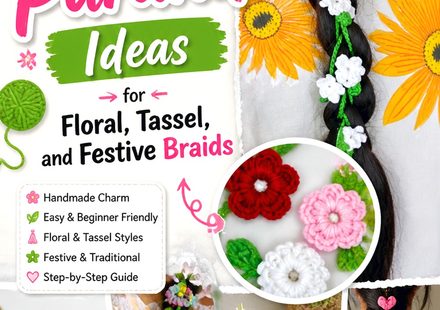 Crochet Parandi Ideas for Floral, Tassel, and Festive Braids