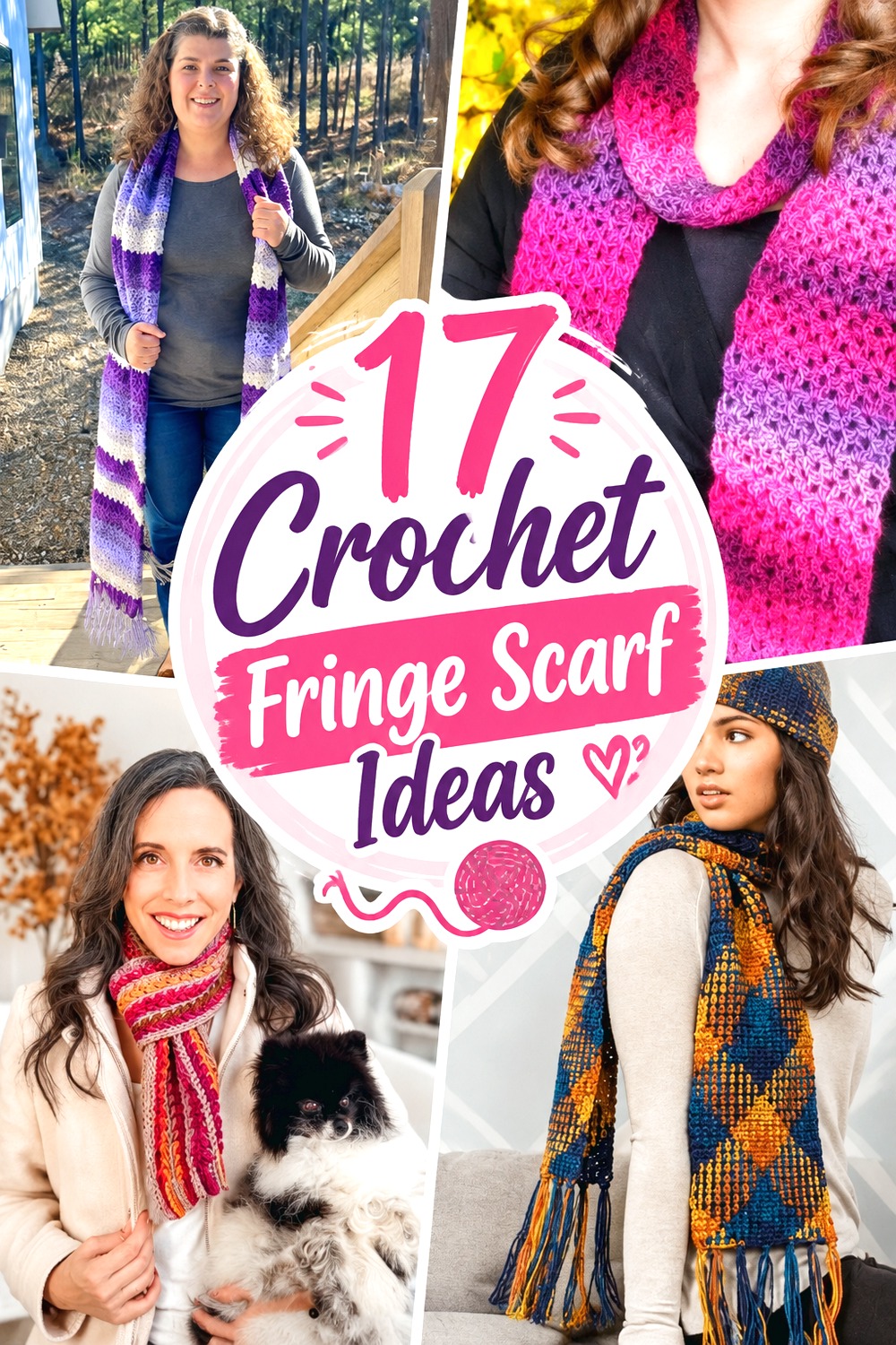 Crochet Fringe Scarf Ideas